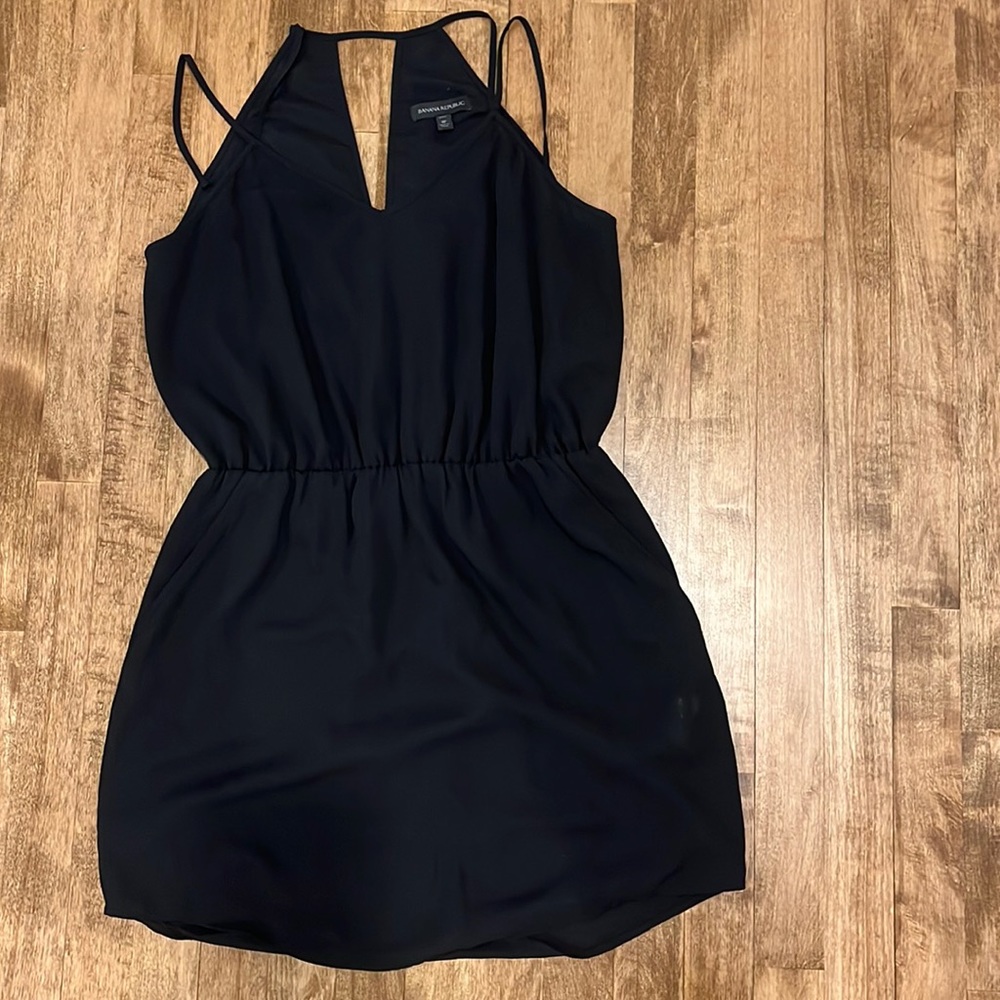 Black strappy dress